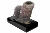 Tall, Amethyst Stalactite Formation With Wood Base - Uruguay #121265-2